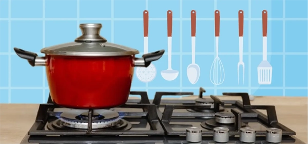 red-pot-on-gas-burning-stove