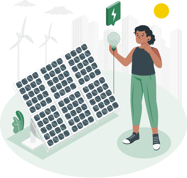 Solar Panel Illustration Green -2