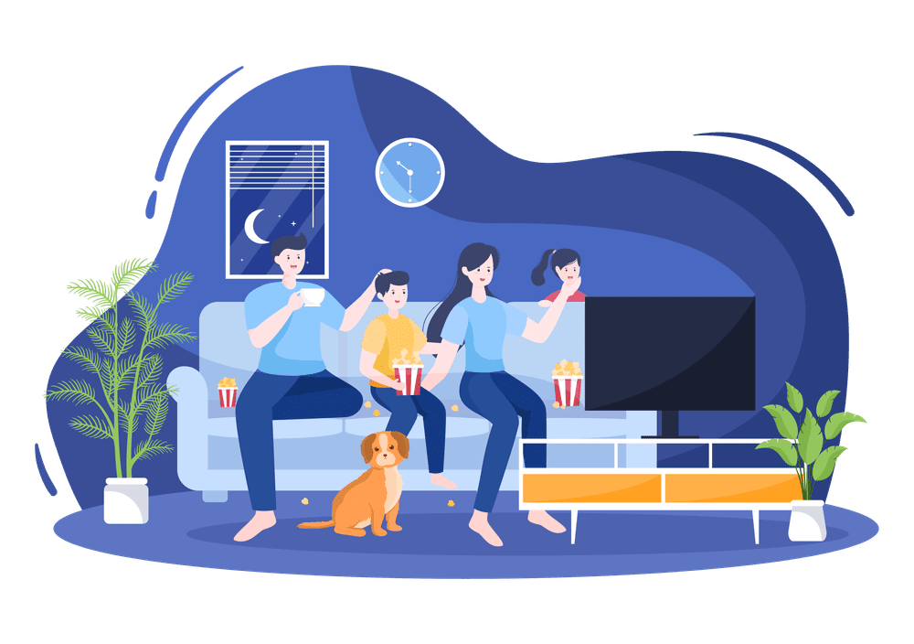 Family Watching Movie Family Watching Movie
