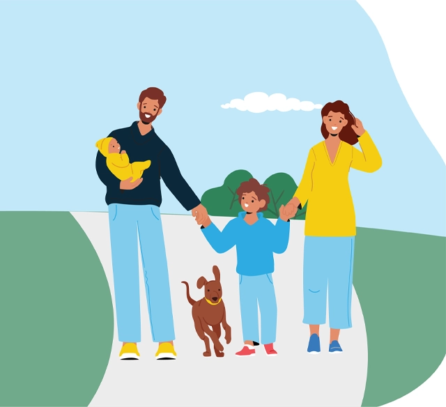 family-out-for-a-walk family-out-for-a-walk