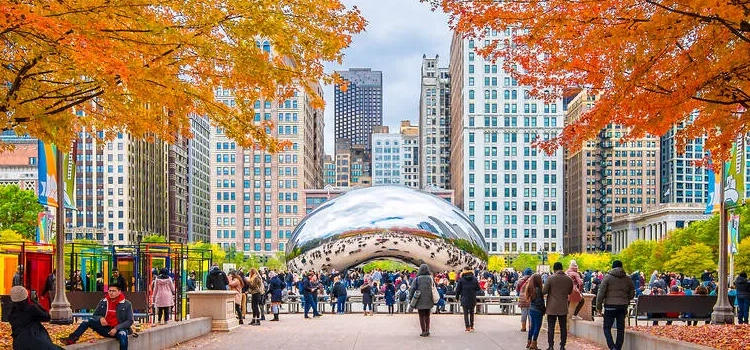 millennium-park-cloud-gate-in-fall