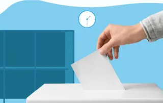 US resident voting in an election