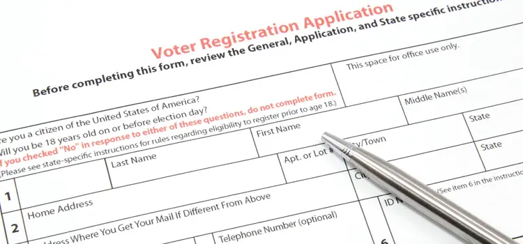 voter registration application