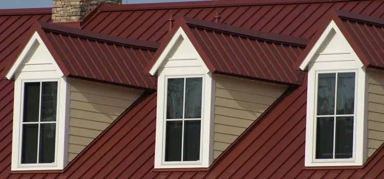 metal roof on a house