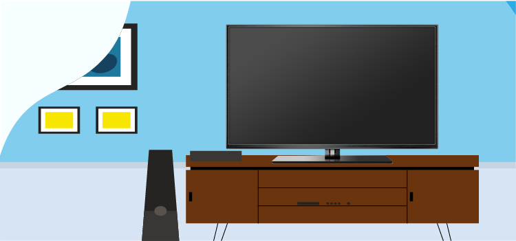 flat-screen-tv-in-a-living-room