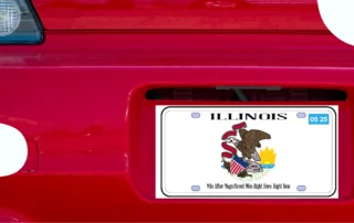 illinois license plate sticker on a car_illinois license plate sticker on a car