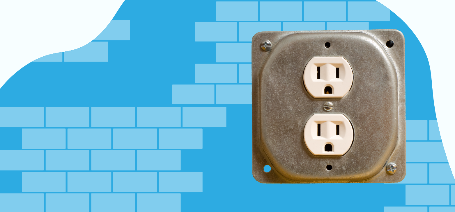 electrical outlet with a short circuit on a wall_electrical outlet with a short circuit on a wall electrical-outlet-with-a-short-circuit-on-a-wall