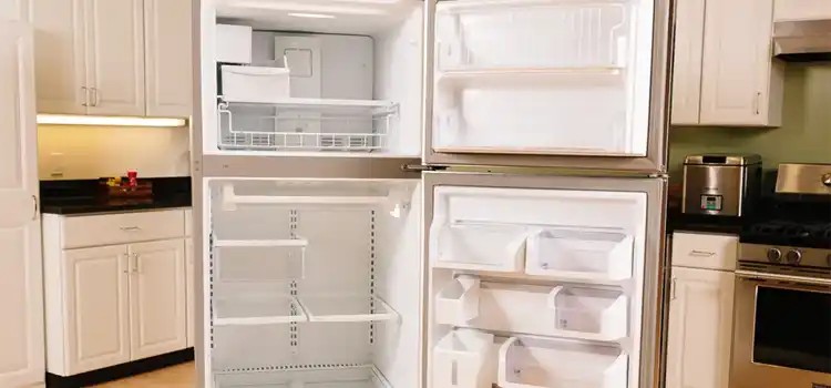 empty Frigidaire fridge