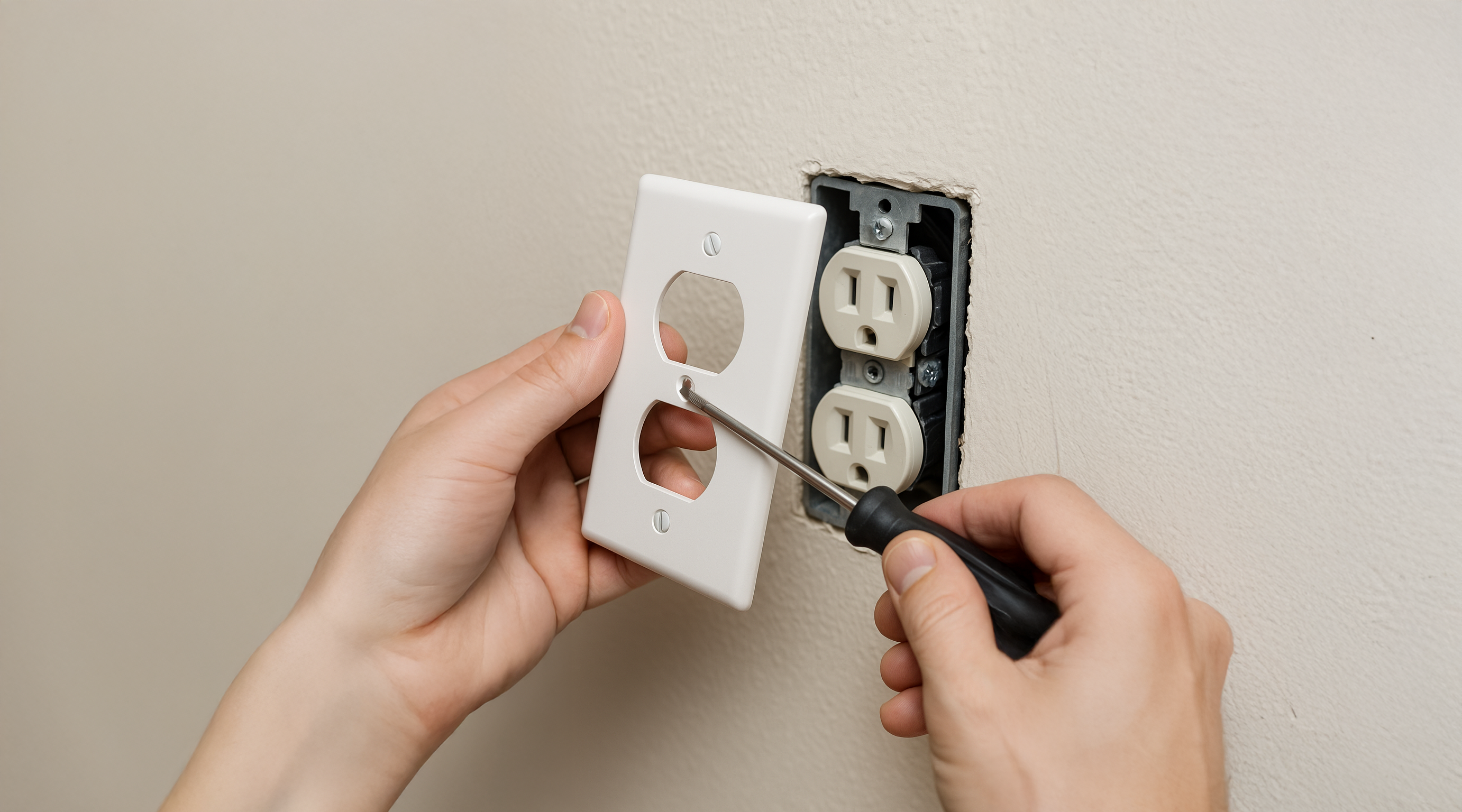 Removing outlet faceplate
