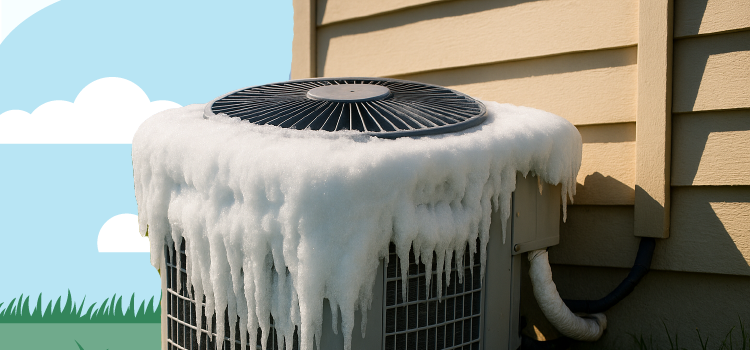 frozen air conditioning unit frozen-air-conditioning-unit-outside