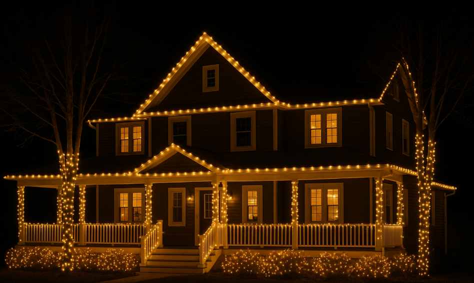midwest home with 500 christmas lights