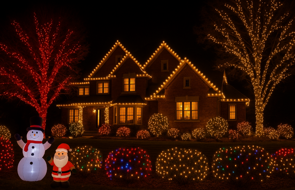 midwest home with more than 1000 christmas lights