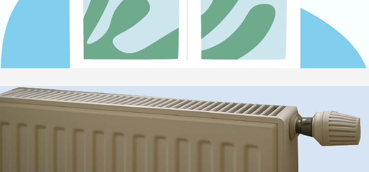 heater blowing cold air against a window heater blowing cold air against a window