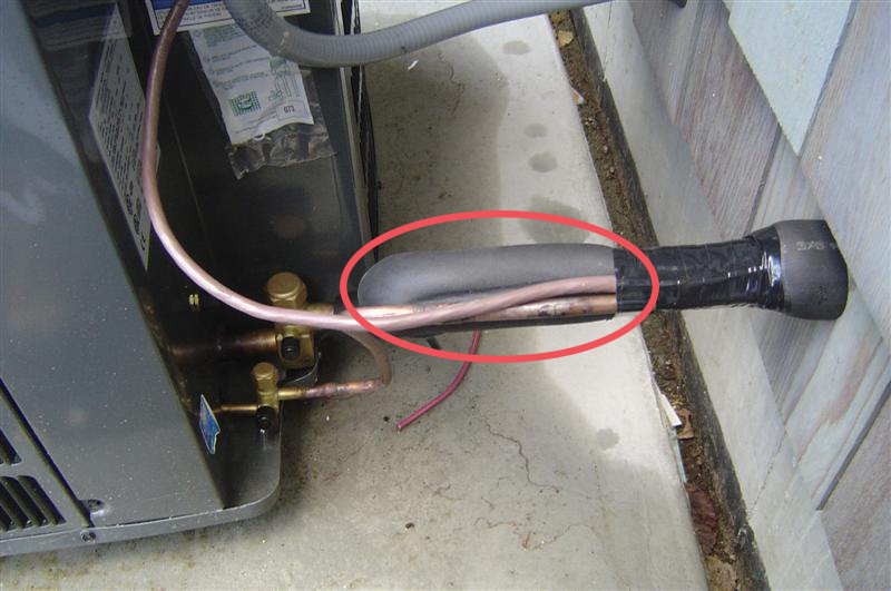 suction Line on an ac unit