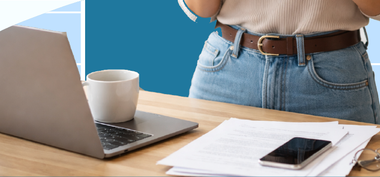 Woman with a laptop at home Woman-with-a-laptop-at-home