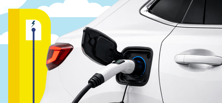 ev charging on an electric vehicle charger ev-charging-on-an-electric-vehicle-charger