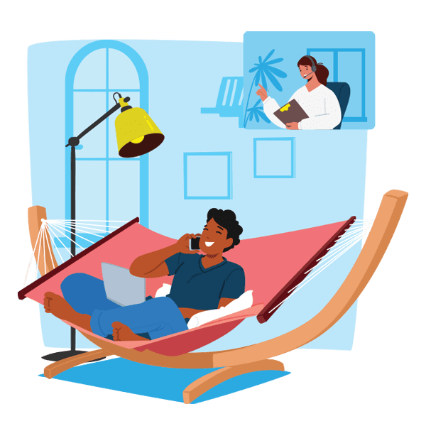 man talking to their electric supplier on the phone man-talking-to-their-electric-supplier-on-the-phone