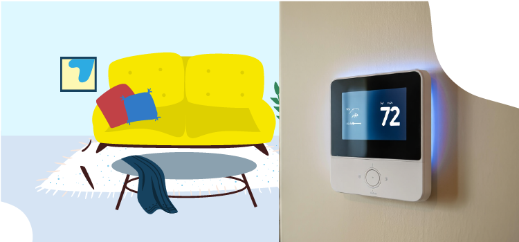 thermostat-on-a-wall-in-a-living-room