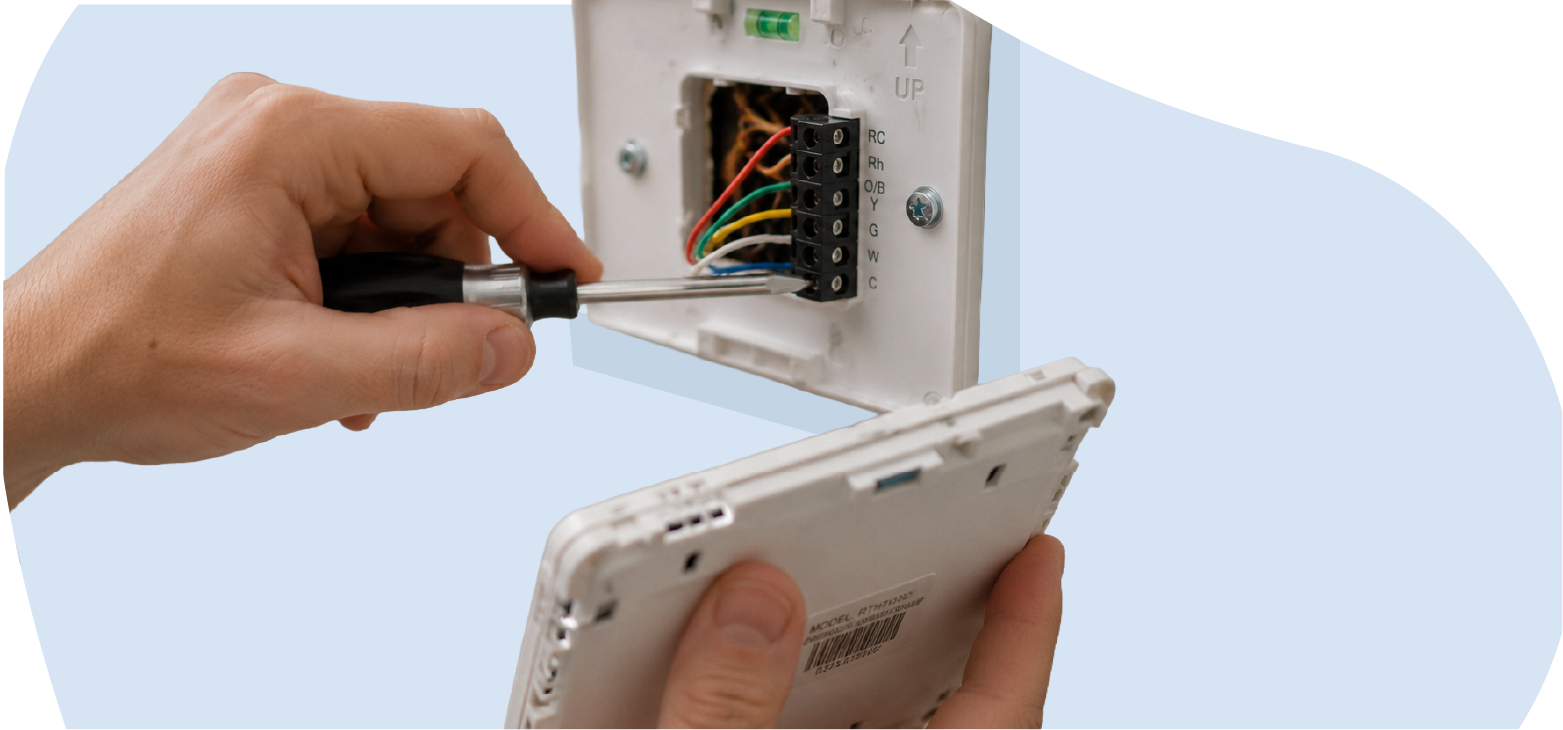 installing a smart themostat on a wall installing-a-smart-thermostat-on-a-wall