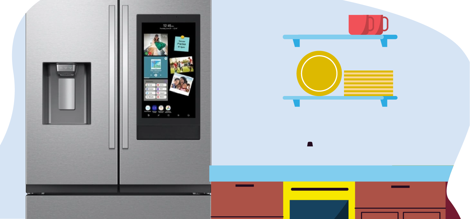 energy efficient fridge in a smart kitchen energy-efficient-fridge-in-a-smart-kitchen