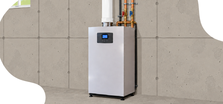 natural gas bolier in a midwest unfinished basement natural-gas-bolier-in-a-midwest-unfinished-basement